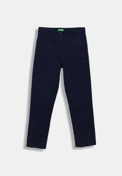 United Colors of Benetton pantaloni copii culoarea albastru marin, uni, 4HM6CF04X imagine
