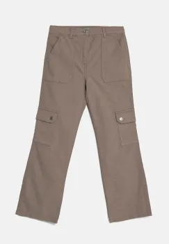 United Colors of Benetton pantaloni copii culoarea bej, neted, 46C0CE03D imagine