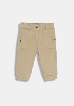 United Colors of Benetton pantaloni copii culoarea bej, uni, 4AD5GE021 imagine
