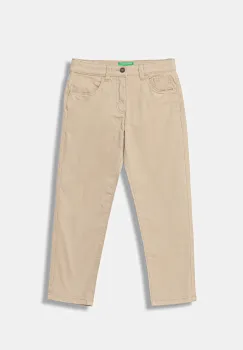 United Colors of Benetton pantaloni copii culoarea bej, uni, 4RHPCE04D imagine