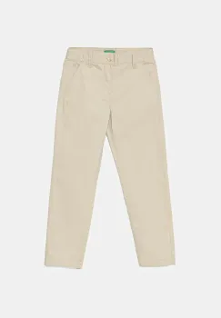 United Colors of Benetton pantaloni copii culoarea bej, uni, 4T48CF011 imagine