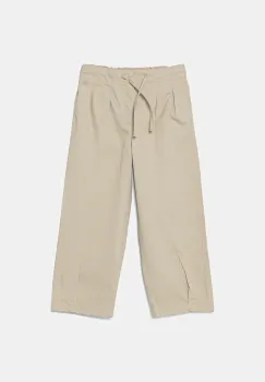 United Colors of Benetton pantaloni copii culoarea bej, uni, 4T48CF04D imagine