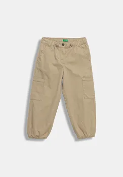 United Colors of Benetton pantaloni copii culoarea bej, uni, 4XZXGF01R imagine