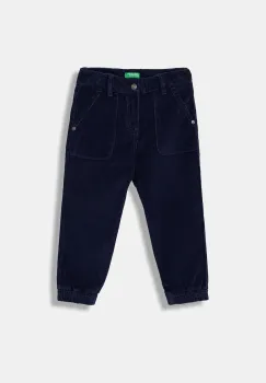 United Colors of Benetton pantaloni copii culoarea bleumarin, uni, 4AD5GE021 imagine