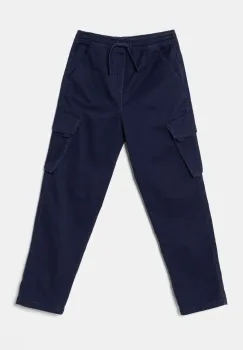 United Colors of Benetton pantaloni copii culoarea bleumarin, uni, 4TCGCF049 imagine