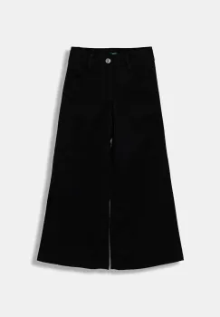 United Colors of Benetton pantaloni copii culoarea negru, uni, 4RHPCE04A imagine