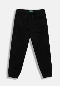 United Colors of Benetton pantaloni copii culoarea negru, uni, 4RHPCF03L imagine