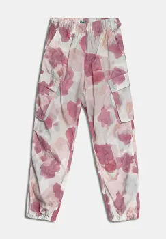 United Colors of Benetton pantaloni copii culoarea roz, modelator, 4Q2RCF04K imagine