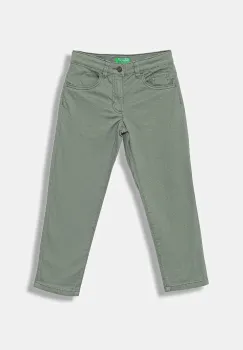 United Colors of Benetton pantaloni copii culoarea verde, uni, 4RHPCE04D imagine