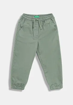 United Colors of Benetton pantaloni copii culoarea verde, uni, 4RHPGF021 imagine