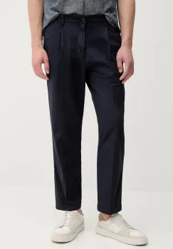 United Colors of Benetton pantaloni culoarea bleumarin, drept, 462SUF04K imagine