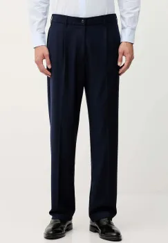 United Colors of Benetton pantaloni culoarea bleumarin, drept, 4OACUF04L imagine