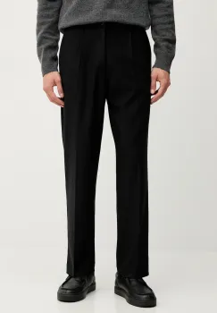 United Colors of Benetton pantaloni culoarea negru, drept, 4OACUF04L imagine