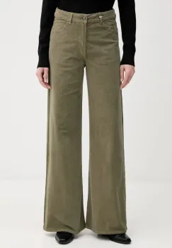 United Colors of Benetton pantaloni culoarea negru, lat, high waist, 41ULDE029 imagine