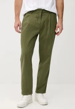 United Colors of Benetton pantaloni culoarea verde, drept, 462SUF04K imagine