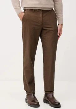 United Colors of Benetton pantaloni de bumbac culoarea maro, cu fason chinos, 49L6UF05Z imagine