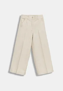 United Colors of Benetton pantaloni de bumbac pentru copii culoarea bej, uni, 4YPNCF052 imagine