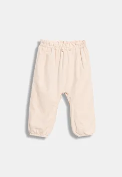 United Colors of Benetton pantaloni de catifea reiata pentru bebelusi culoarea bej, uni, 4O5GAF01Q imagine