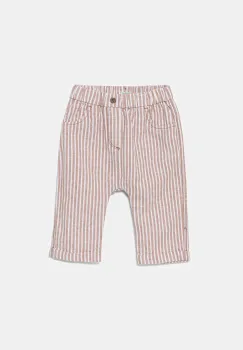 United Colors of Benetton pantaloni de in pentru bebelusi culoarea bej, modelator, 4OGMAE008 imagine