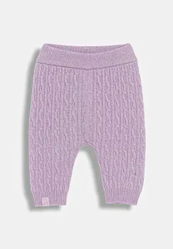 United Colors of Benetton pantaloni de lana pentru bebelusi culoare violet neteda 106WAF008 imagine