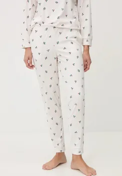 United Colors of Benetton pantaloni de pijama culoarea bej, 312W3F04T imagine