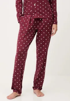 United Colors of Benetton pantaloni de pijama culoarea bordo, 3ZMB3F04P imagine