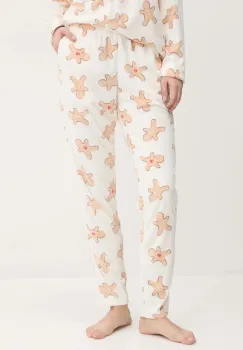 United Colors of Benetton pantaloni de pijama femei, culoarea bej, 34WW3F03U imagine