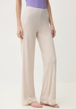 United Colors of Benetton pantaloni de pijama femei, culoarea bej, 3Z123F04A imagine