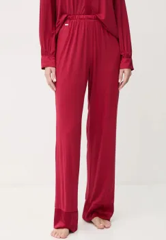 United Colors of Benetton pantaloni de pijama femei, culoarea bordo, 3ZEW3F03X imagine
