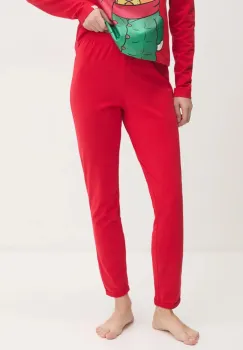 United Colors of Benetton pantaloni de pijama femei, culoarea rosu, 3DKE3F04G imagine