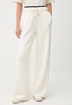 United Colors of Benetton pantaloni de trening culoarea bej, melanj, 3QAFDF01D imagine