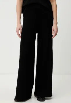 United Colors of Benetton pantaloni de trening culoarea negru, cu imprimeu, 17Q3DF013 imagine