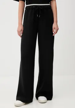 United Colors of Benetton pantaloni de trening culoarea negru, melanj, 3QAFDF01D imagine