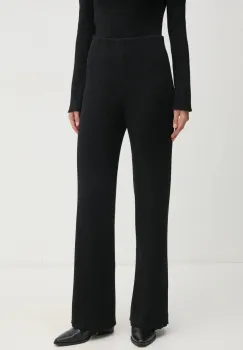 United Colors of Benetton pantaloni de trening culoarea negru, neted, 1194DF00T imagine