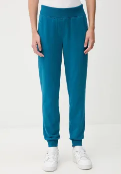 United Colors of Benetton pantaloni de trening culoarea turcoaz, uni, 3WNW3F04R imagine