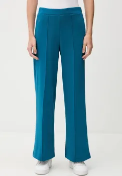 United Colors of Benetton pantaloni de trening culoarea turcoaz, uni, 3Y2F3F04K imagine