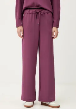 United Colors of Benetton pantaloni de trening culoarea violet, melanj, 3QAFDF01D imagine