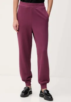 United Colors of Benetton pantaloni de trening din bumbac culoarea bleumarin, uni, 3UNIDF01A imagine