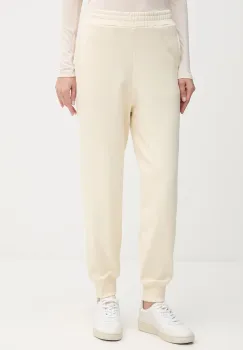 United Colors of Benetton pantaloni de trening din bumbac culoarea bleumarin, uni, 3UNIDF01A imagine