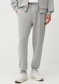 United Colors of Benetton pantaloni de trening din bumbac culoarea negru, uni, 342ZUF01B imagine