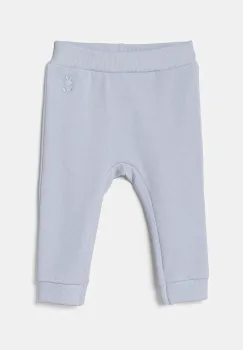 United Colors of Benetton pantaloni de trening din bumbac pentru bebelusi uni, 3J70AF01R imagine