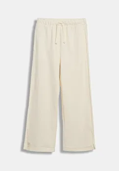 United Colors of Benetton pantaloni de trening din bumbac pentru copii culoarea bej, uni, 3NBMCF06K imagine