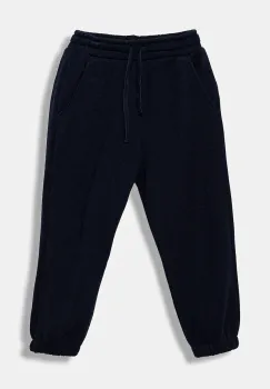 United Colors of Benetton pantaloni de trening din bumbac pentru copii culoarea bleumarin, cu imprimeu, 3J68GF04Z imagine