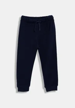 United Colors of Benetton pantaloni de trening din bumbac pentru copii culoarea bleumarin, uni, 3J68GF027 imagine
