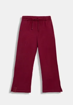 United Colors of Benetton pantaloni de trening din bumbac pentru copii culoarea bordo, uni, 3NBMCF06K imagine