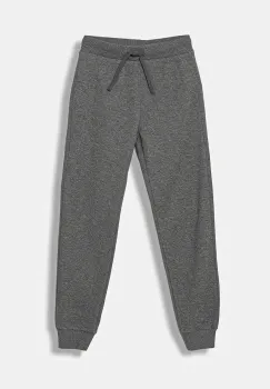 United Colors of Benetton pantaloni de trening din bumbac pentru copii culoarea gri, uni, 3J68CF01P imagine