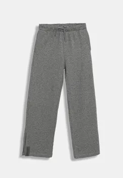 United Colors of Benetton pantaloni de trening din bumbac pentru copii culoarea gri, uni, 3NBMCF06K imagine