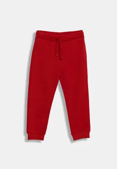 United Colors of Benetton pantaloni de trening din bumbac pentru copii culoarea rosu, uni, 3J70GF010 imagine