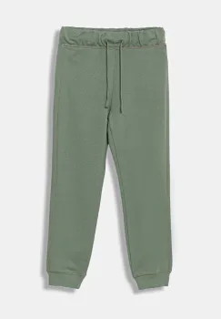 United Colors of Benetton pantaloni de trening din bumbac pentru copii culoarea verde, cu imprimeu, 3J68CF058 imagine