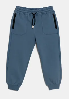 United Colors of Benetton pantaloni de trening din bumbac pentru copii neted, 3UNIGF04L imagine